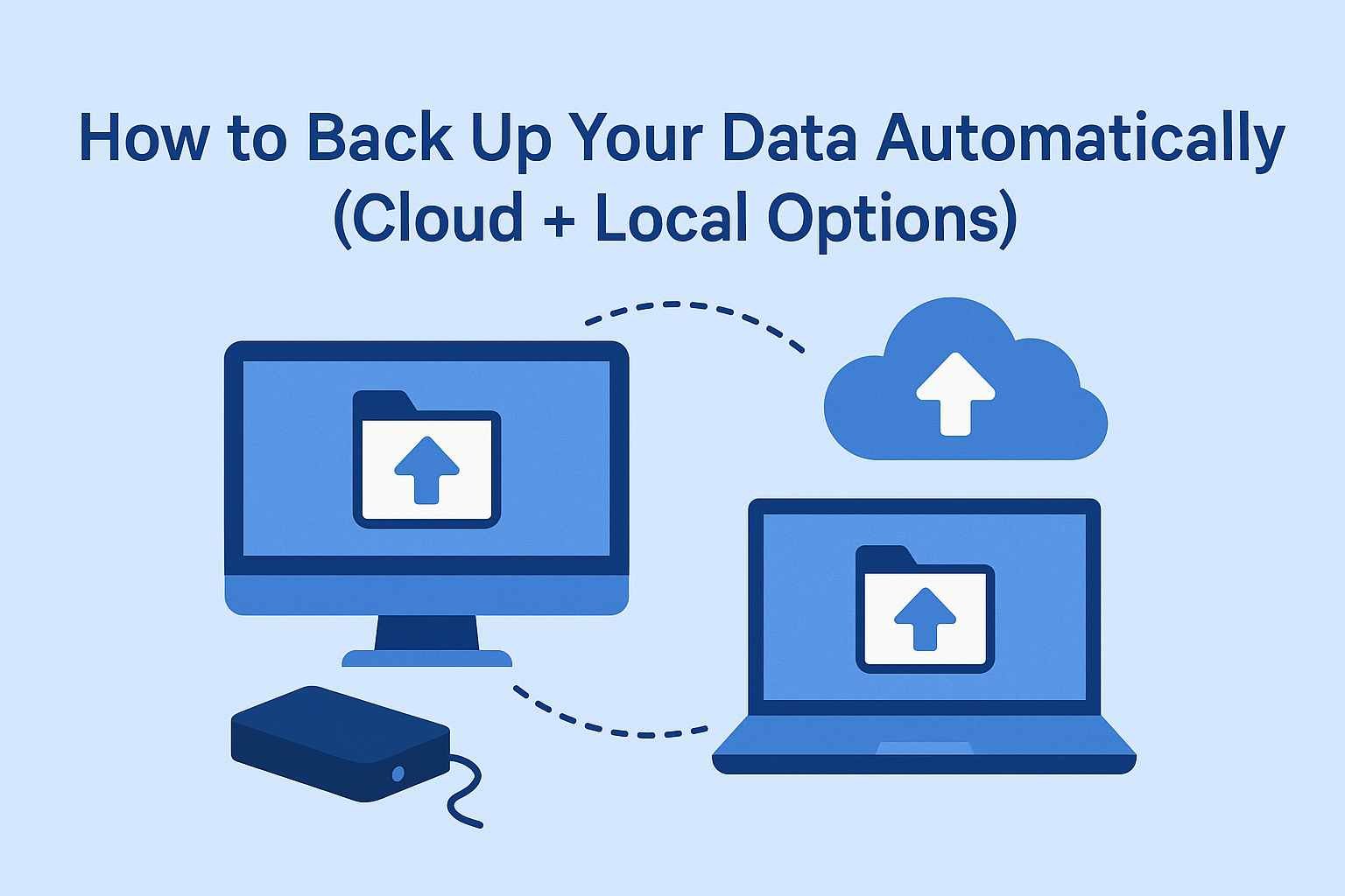 How to Back Up Your Data Automatically (Cloud + Local Options) - Tech BSB