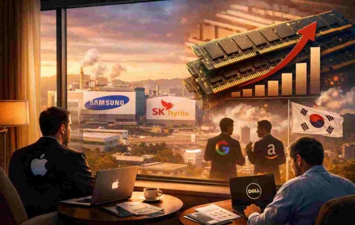 Tech Giants Move to South Korea to Secure Memory Chips