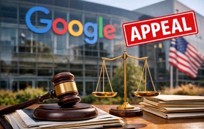 Google appeals US search monopoly ruling and wants the court to pause key data sharing order