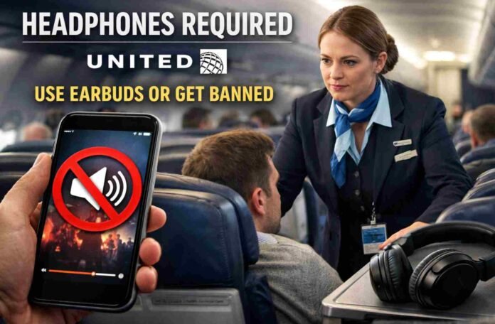 No Headphones No Flight; United Airlines Updates Passenger Policy