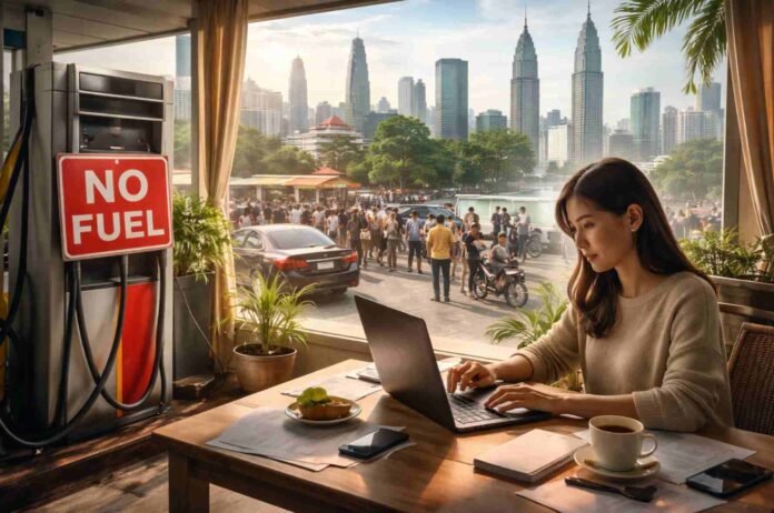 Asian Governments Push Remote Work As Fuel Shortages Ripple Across The Region