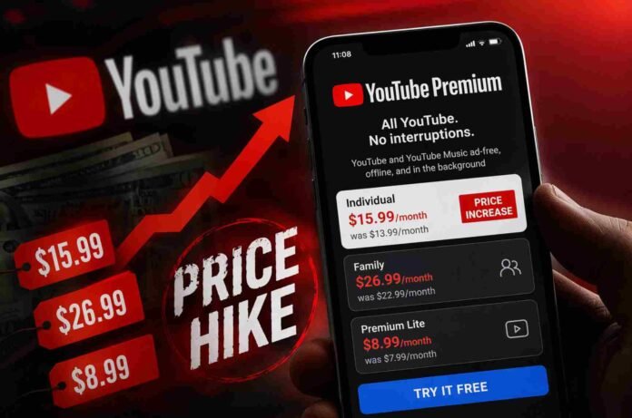 Google Quietly Raises YouTube Premium Fees, Users Question Value