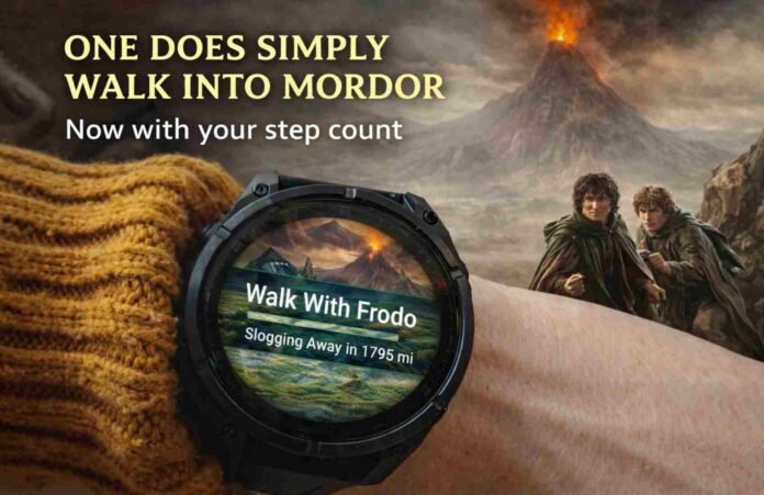 This Garmin App Turns Your Daily Steps Into Frodo’s Journey To Mordor