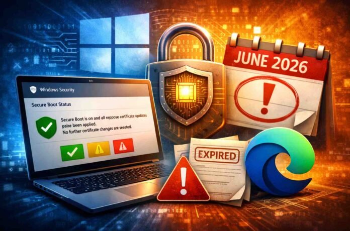 Microsoft updates Secure Boot after 15 years, warns users to install new certificates before June 2026 or risk weaker PC security.