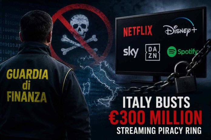 Italy Shuts Down Massive €300 Million Streaming Piracy Network