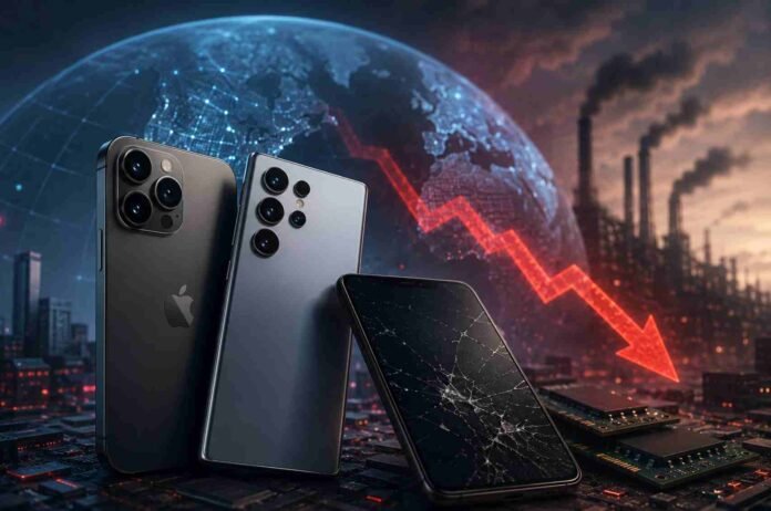 Smartphone Industry Faces Deepest Slump in 13 Years as AI Driven Memory Crisis Pushes Up Costs