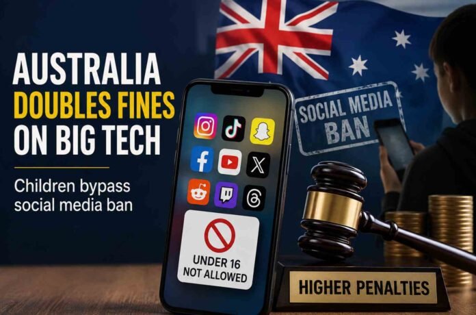 Australia Plans to Double Fines for Social Media Platforms That Fail to Enforce Under-16 Ban