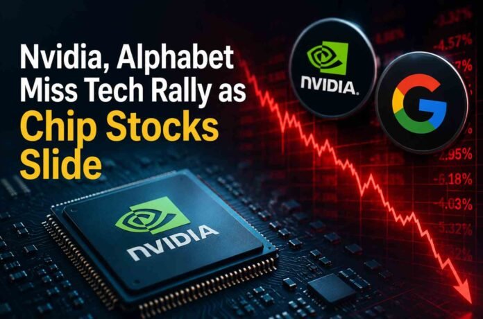 Nvidia Misses Tech Rally as Global Chip Stocks Slide on AI Cost Fears