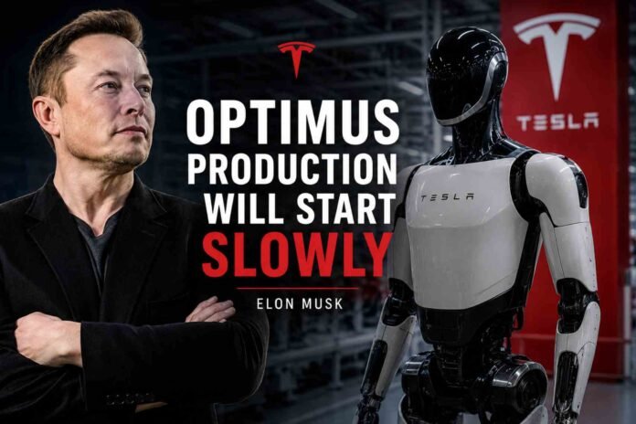 Elon Musk Says Tesla Optimus Production Will Start Slowly Despite Growing Expectations