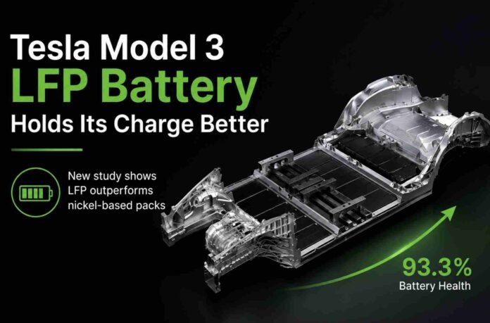 Tesla Model 3 LFP Battery Shows Stronger Long Term Health Than Nickel Versions