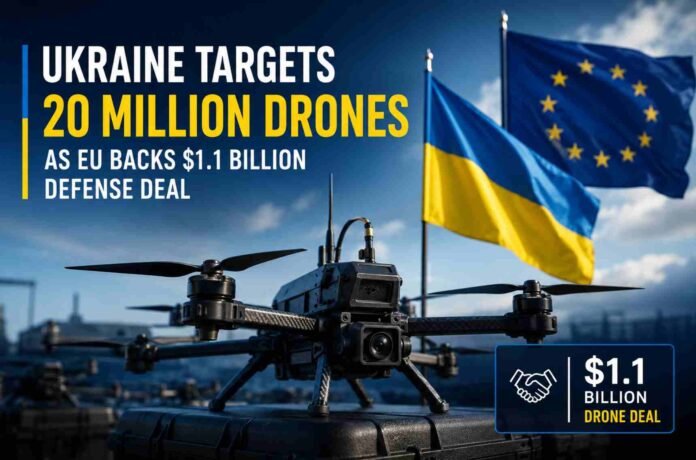 Ukraine Targets 20 Million Drones as EU Backs $1.1 Billion Defense Manufacturing Push
