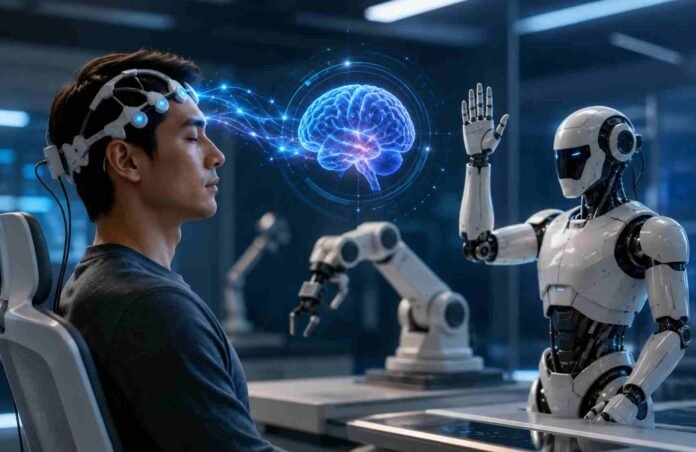 BrainCo reveals AI platform that lets users control robots with their thoughts
