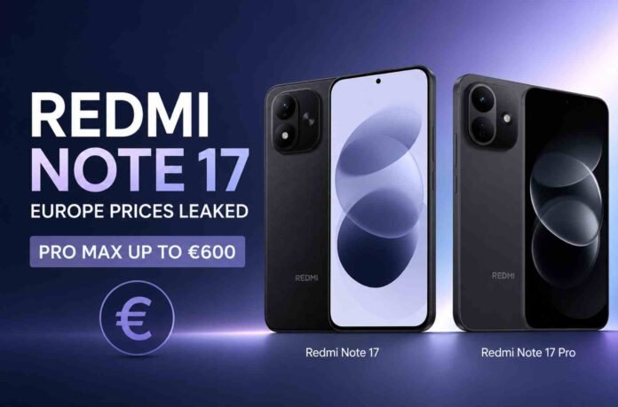 Xiaomi Redmi Note 17 European Prices Leak Ahead of Global Launch