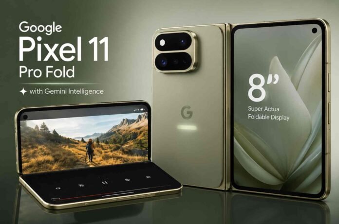 Google Pixel 11 Pro Fold leak confirms 8 inch display and Pixel Glow LED