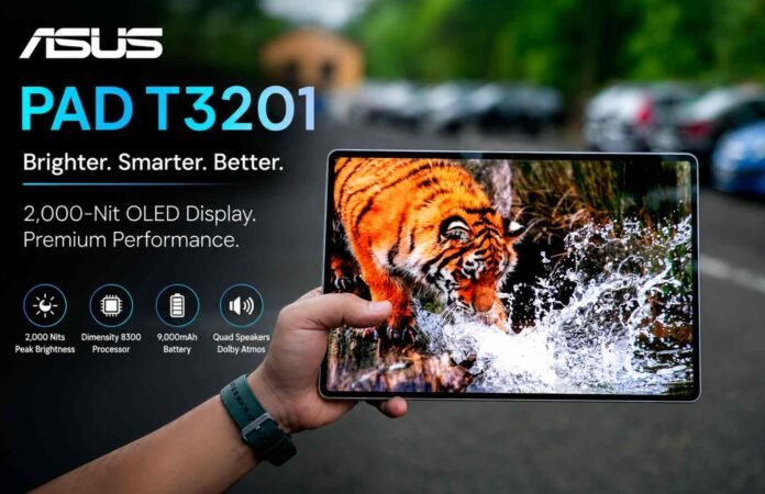 ASUS returns to tablets with Pad T3201 featuring 144Hz OLED display and 9,000mAh battery