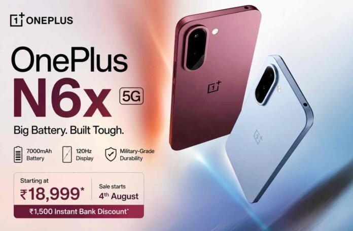OnePlus N6x launches in India with 7000mAh battery starting at ₹18,999