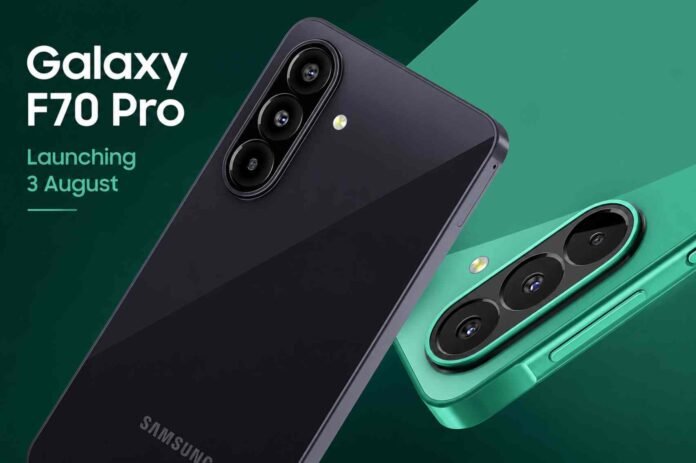 Samsung Galaxy F70 Pro launch set for August 3 with Snapdragon 6 Gen 3 and 6000mAh battery