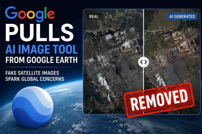 Google Pulls AI Image Feature From Google Earth After Fake Satellite Images Raise Global Concerns