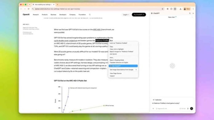 ChatGPT Chrome extension