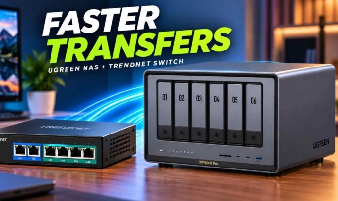 Ugreen’s Six Bay NAS Gets a 10GbE Boost With This $92 TRENDnet Switch