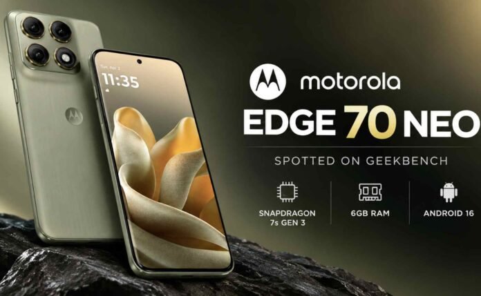 Motorola Edge 70 Neo Geekbench Listing Reveals Snapdragon 7s Gen 3 Chip
